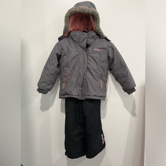 ❤️‍🔥 OshKosh Girls 5T Snowsuit Winter Jacket Ski Pants - Picture 1 of 5